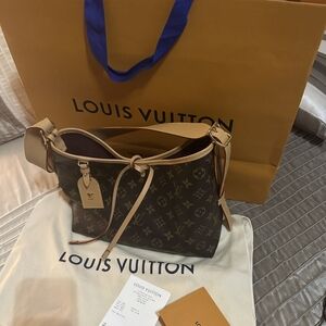 Louis Vuitton Brown and Tan Shoulder Bag